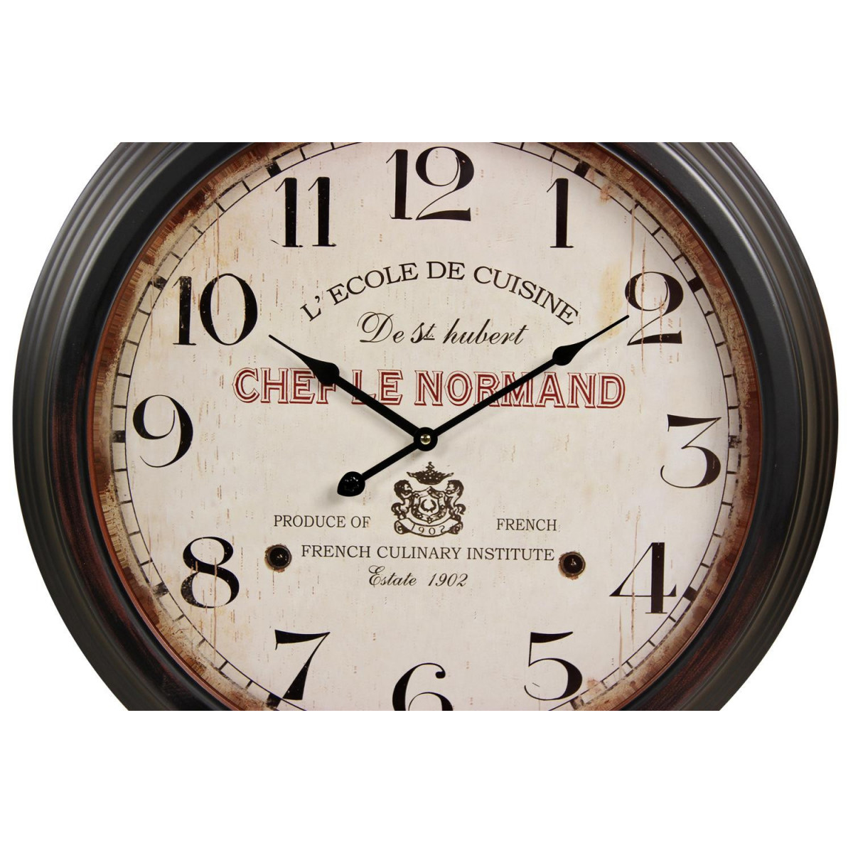 Horloge ancienne murale l'ecole de cuisine de blanc, DECORATION D’AUTREFOIS