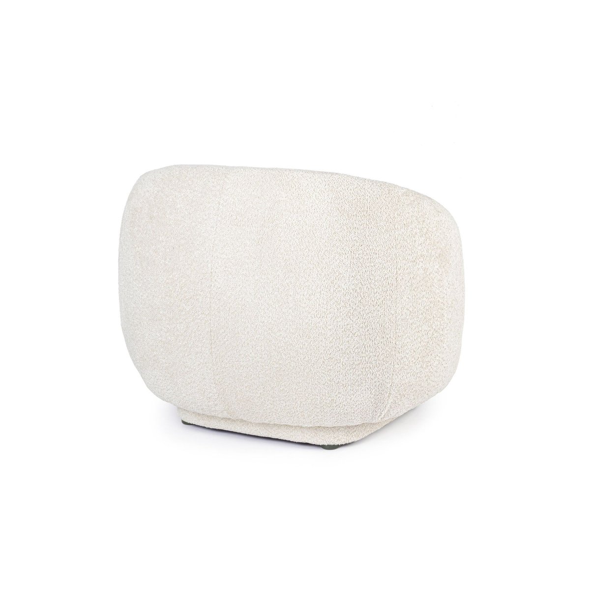 Fauteuil 1 place en tissu bouclette beige - ELLA beige, HELLIN, DEPUIS 1862