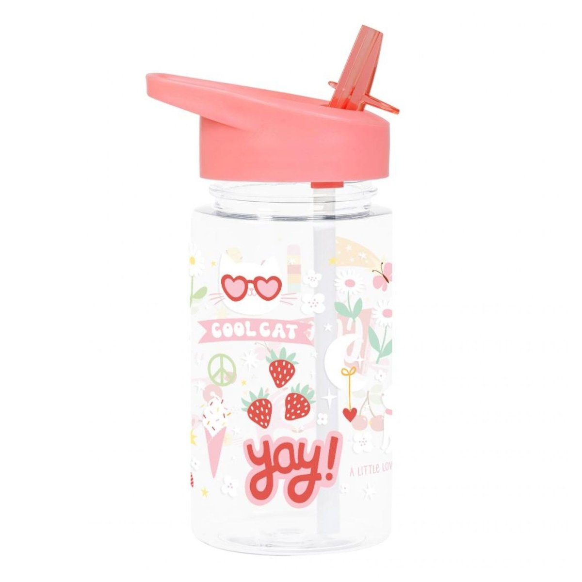 Gourde enfant 450 ml couleur unique, A LITTLE LOVELY COMPANY
