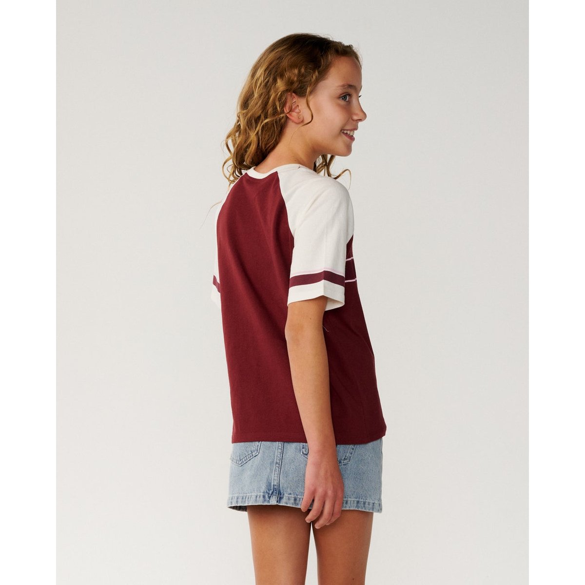 T-shirt relax Dolphin Archive dark plum, RIP CURL