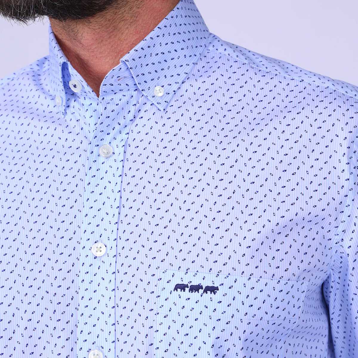 Chemise Easy Care bleu, MISE AU GREEN