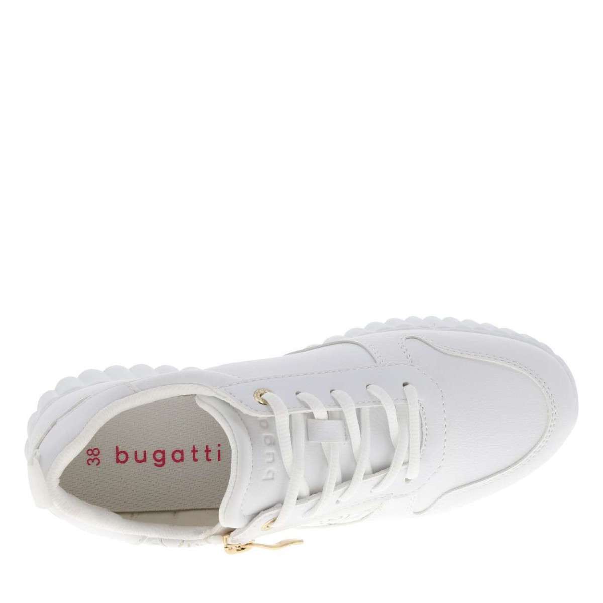 Tennis talon plat blanc, BUGATTI