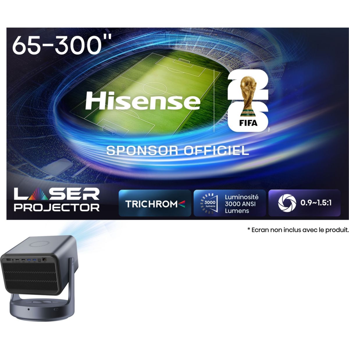 Vidéoprojecteur home cinéma C2 Ultra 4K Laser gris, HISENSE