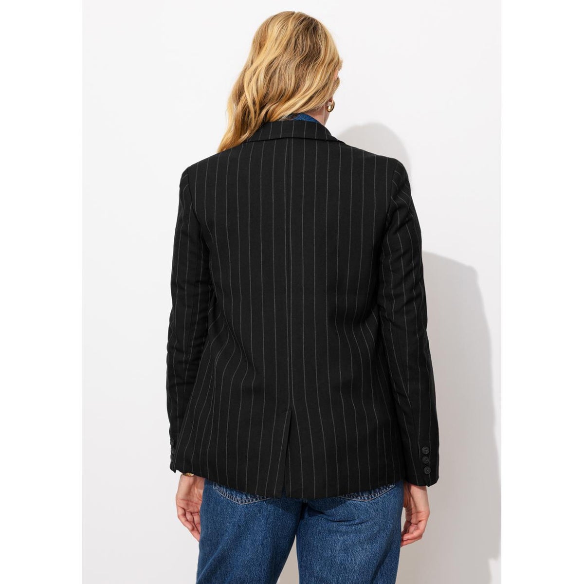 Veste de tailleur rayée imprimé multicolore, PROMOD