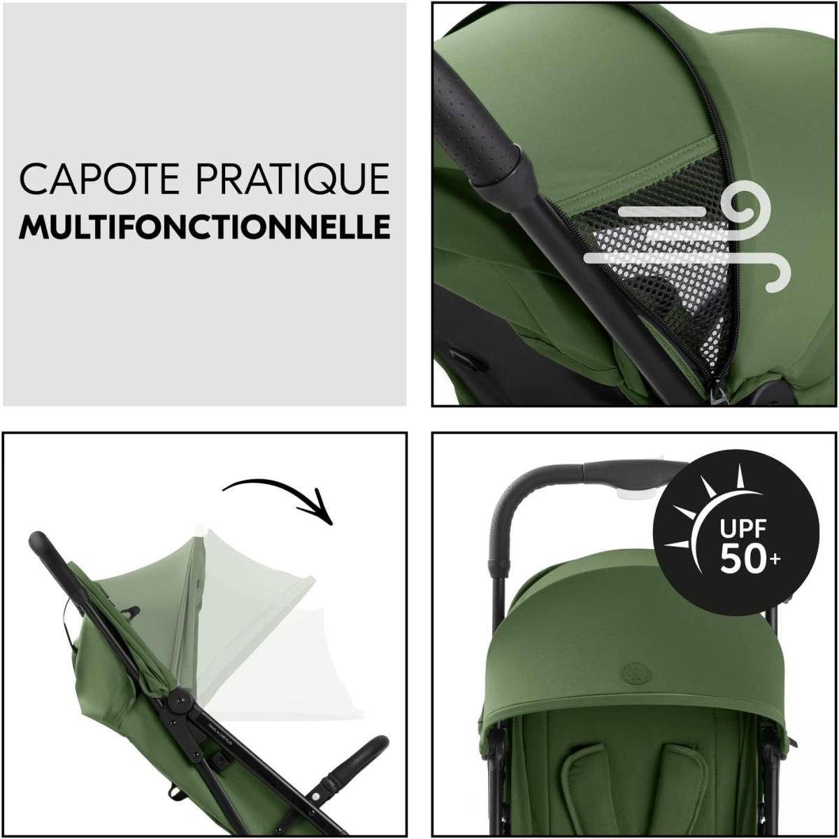 Poussette Travel N Care Plus Green couleur unique, HAUCK