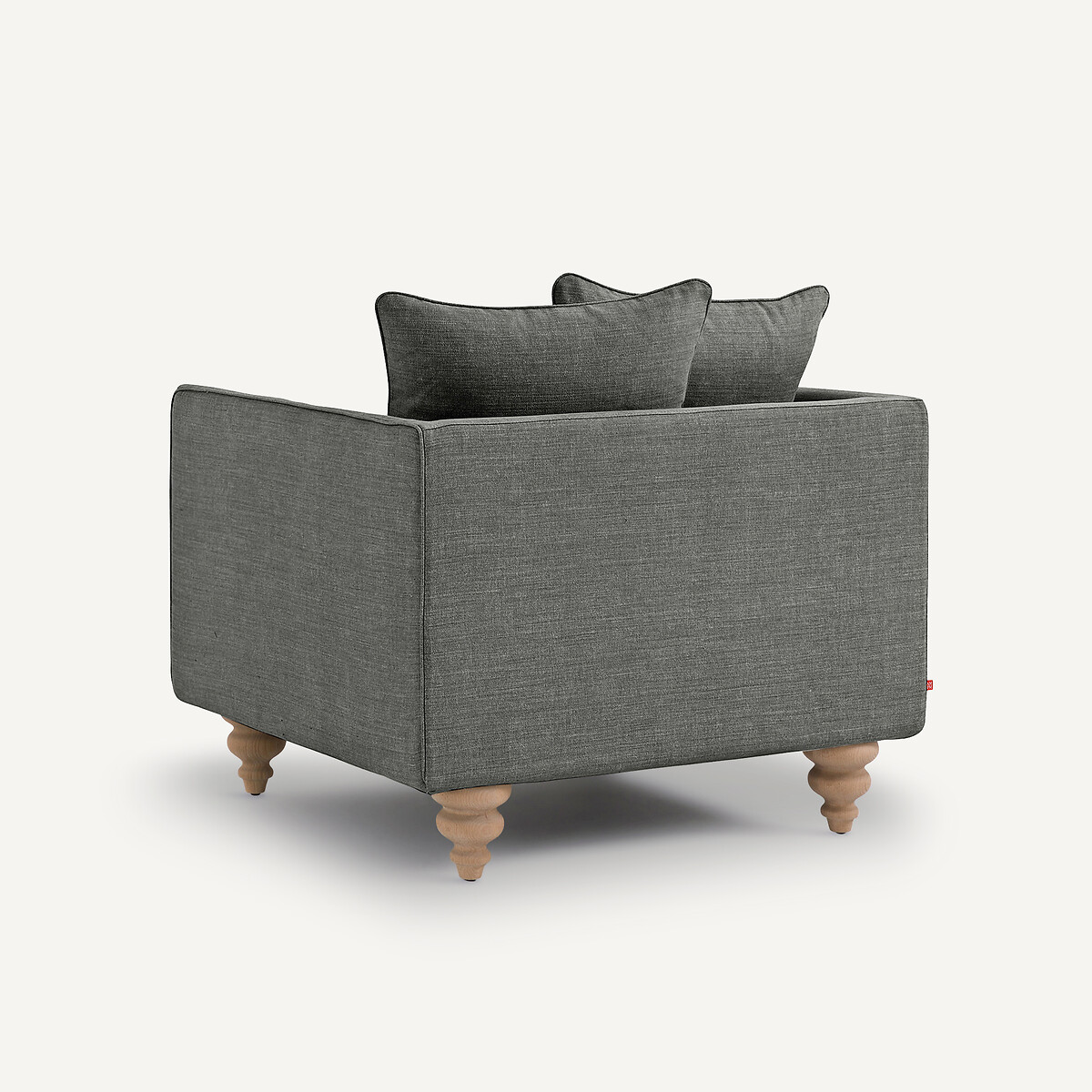 Fauteuil coton/lin, Lazare anthracite, AM.PM