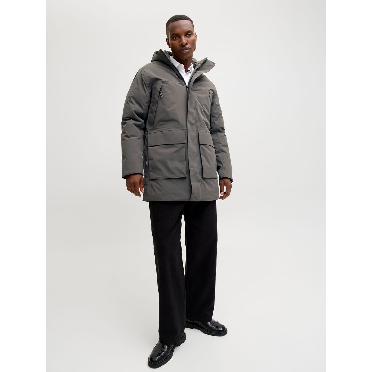 Parka grise - volcanic ash, JACK & JONES