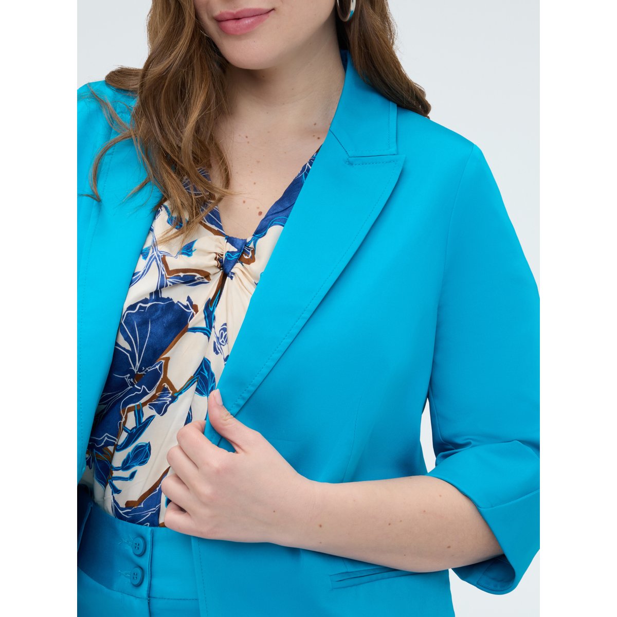 Blazer à revers light - blue, FIORELLA RUBINO