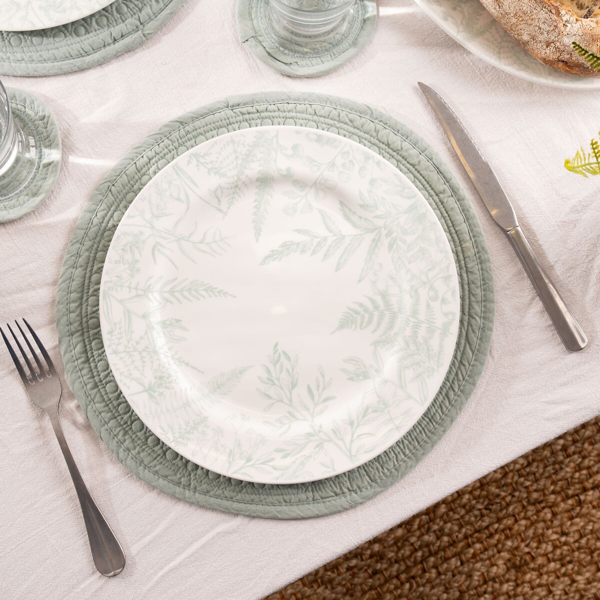 27cm Signature Botanical Dinner Plate green, MARY BERRY