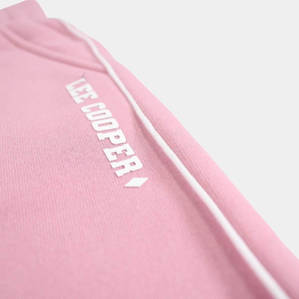 Pantalon de jogging large à bandes latérales, coupe décontractée et taille élastique à cordon WIDE LEG rose, LEE COOPER