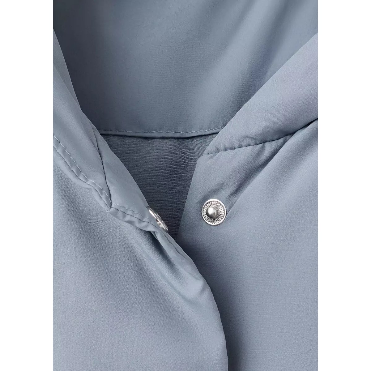 Anorak matelassé à capuche bleu, MANGO KIDS