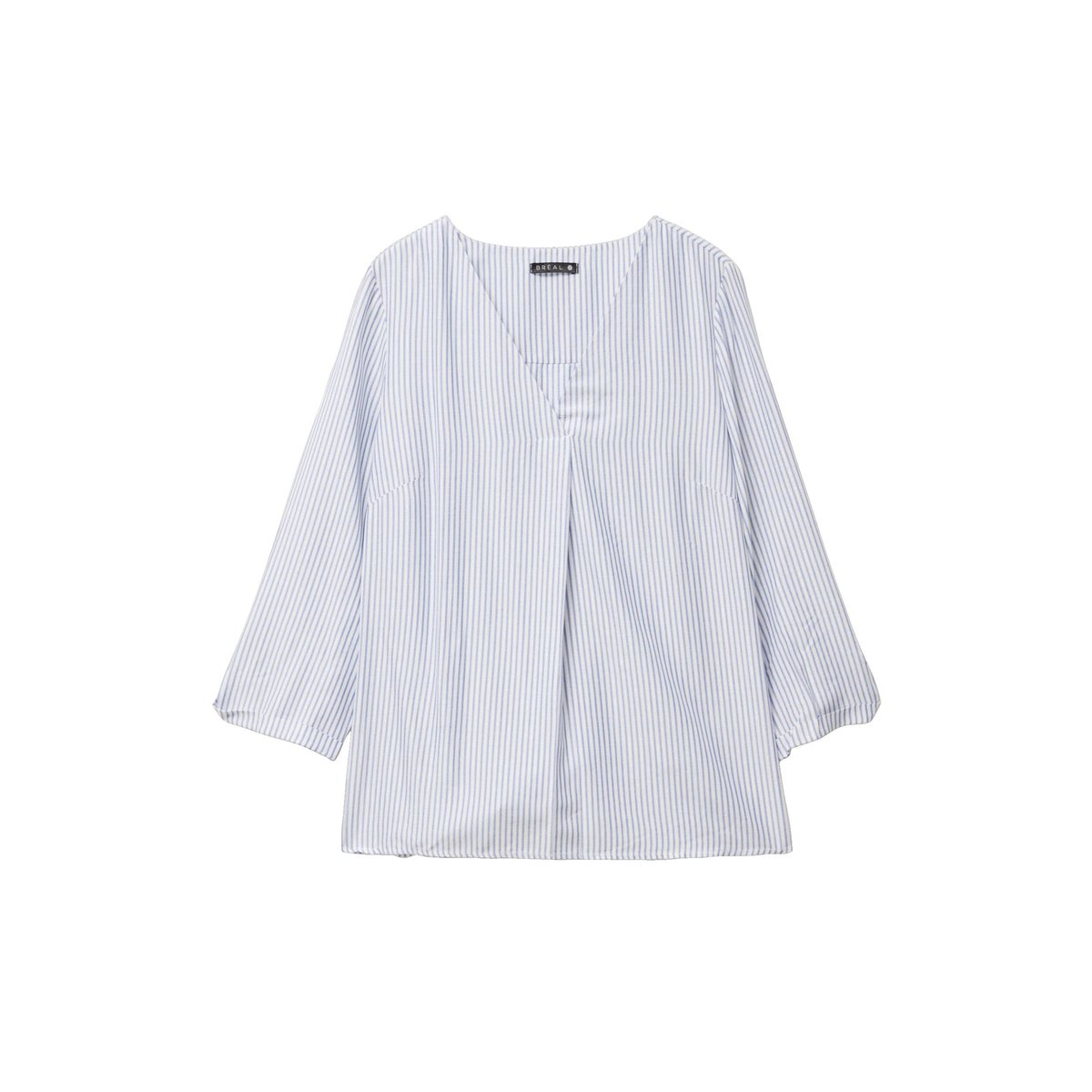 blouse fluide manches 3/4 bleu, BREAL