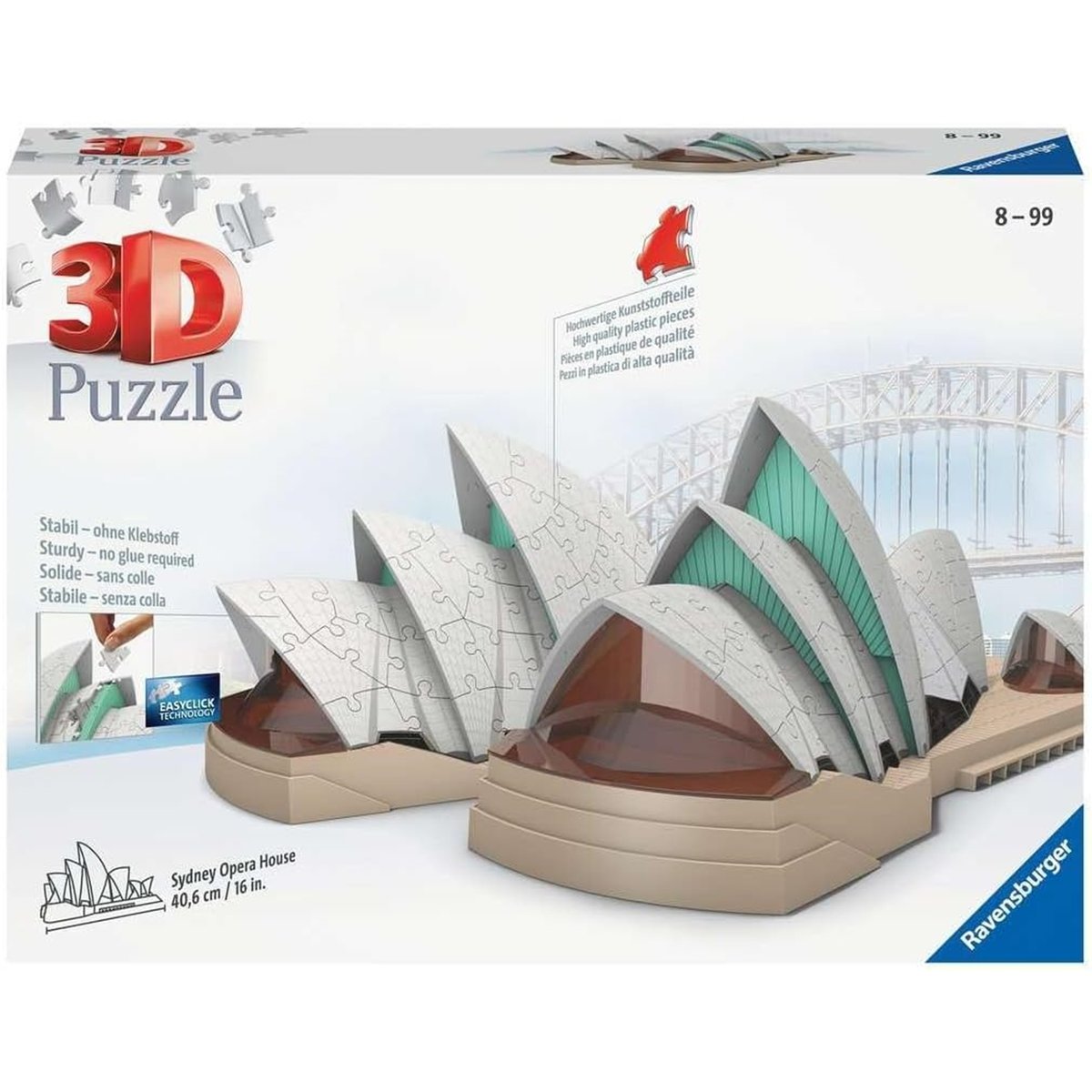 Puzzle 3D Building - Opéra de Sydney multicolore, RAVENSBURGER