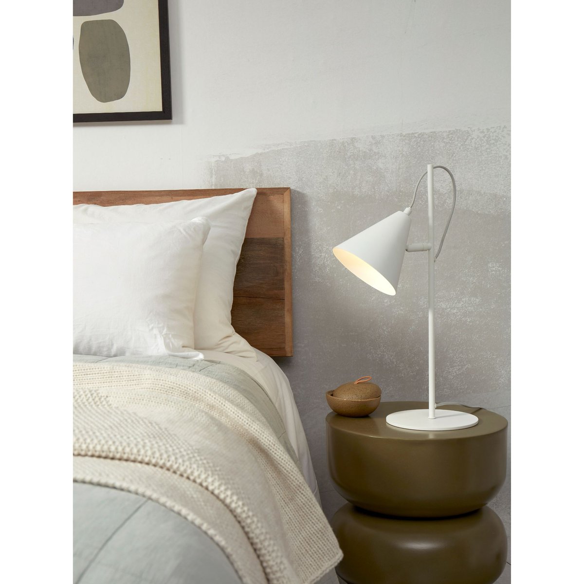 Lampe À Poser Le fer LISBON blanc, IT'S ABOUT ROMI