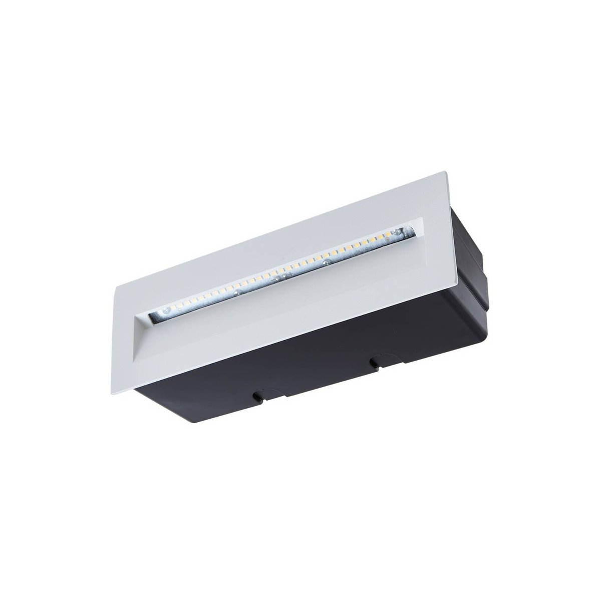 Applique extérieure en aluminium moderneLED blanc mat, LUCANDE