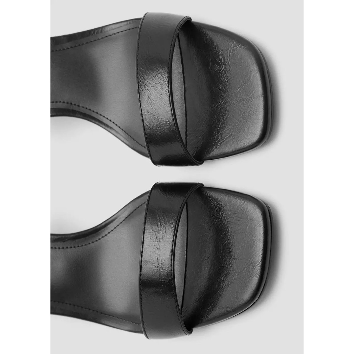 Sandales talon à brides noir, MANGO TEEN