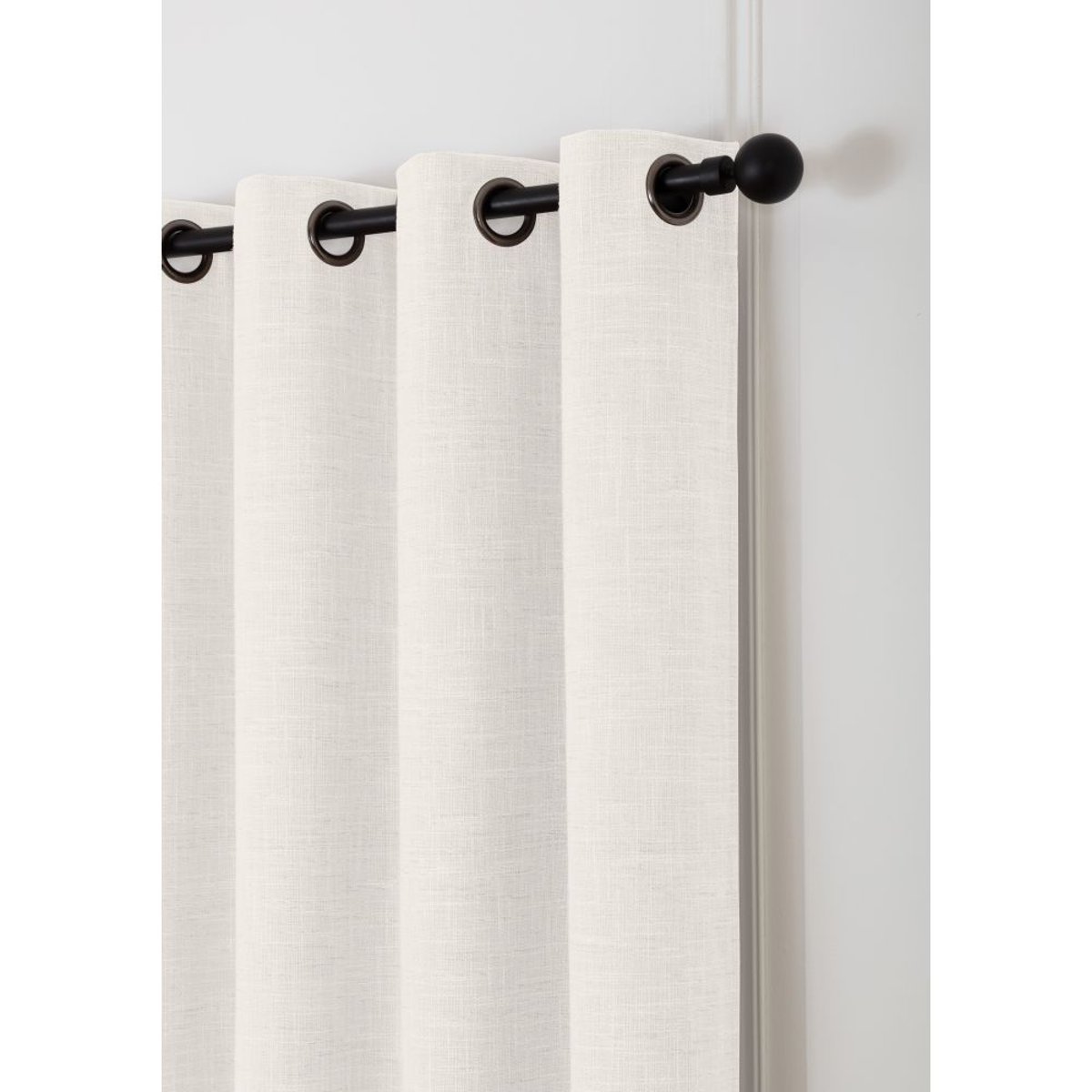 Rideau Phonique Oeillets RAFFAELO beige mc636, MOONDREAM