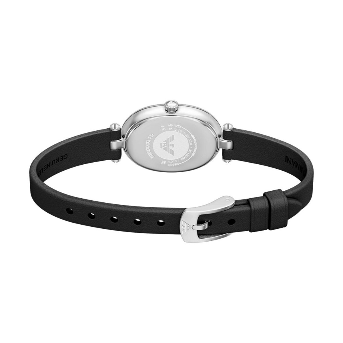 Montre Analogique EMPORIO ARMANI argenté blanc noir, EMPORIO ARMANI