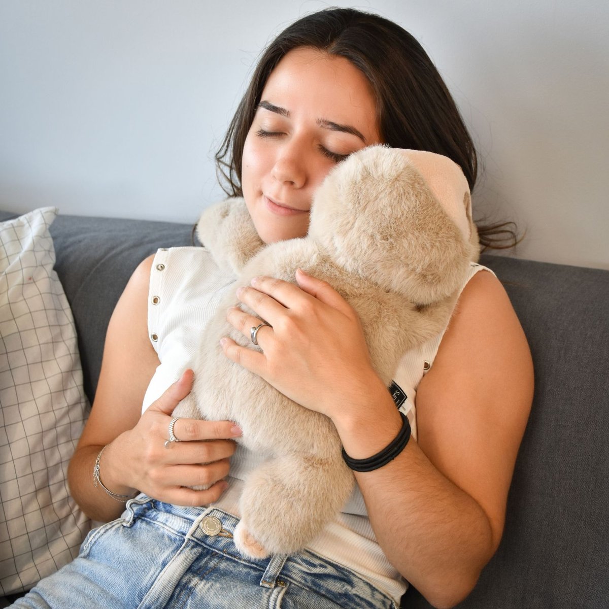 Peluche PODCOLL beige, HISTOIRE D'OURS
