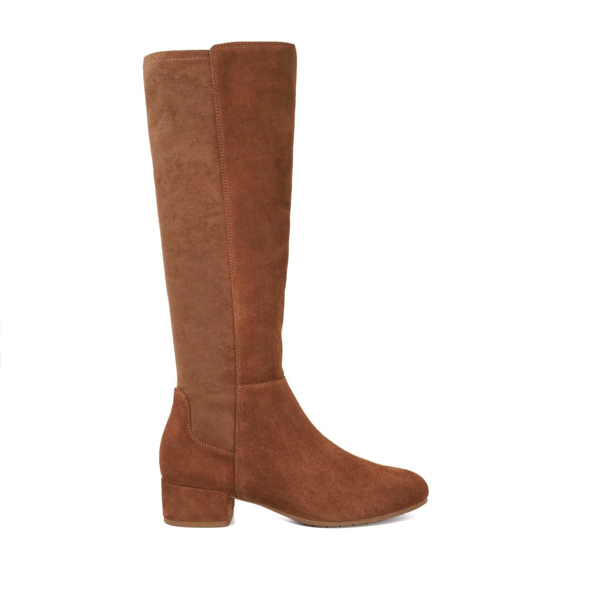 Bottes au genou extensibles, coupe large - Wide Fit TAYLA tan-suede, DUNE LONDON