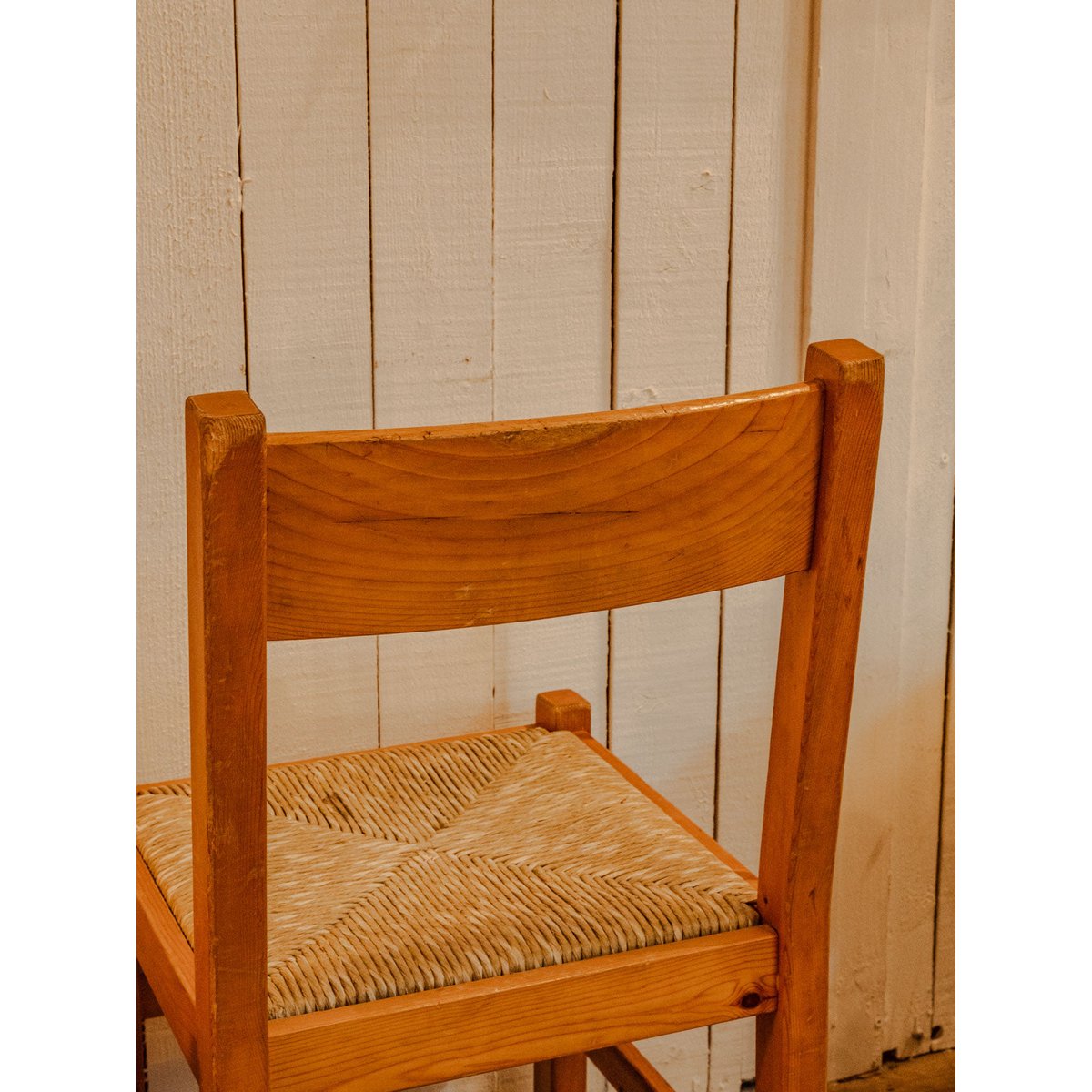 Lot de 4 chaises en bois Claude N°801 - Bon état bois, DEBONGOUT