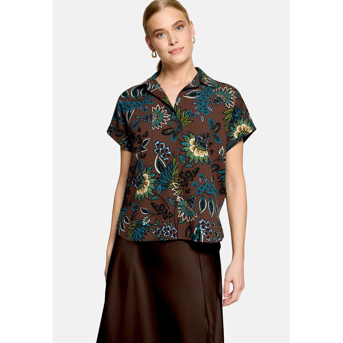 Pantalon en toile en toile brown/petrol, ZERO