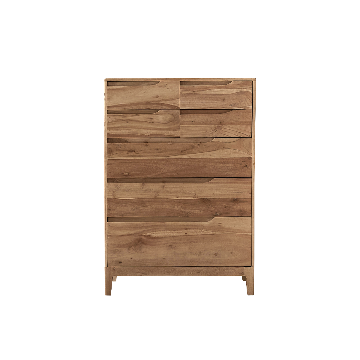 Commode en acacia massif SAMSO couleur unique, BERAH GETAH