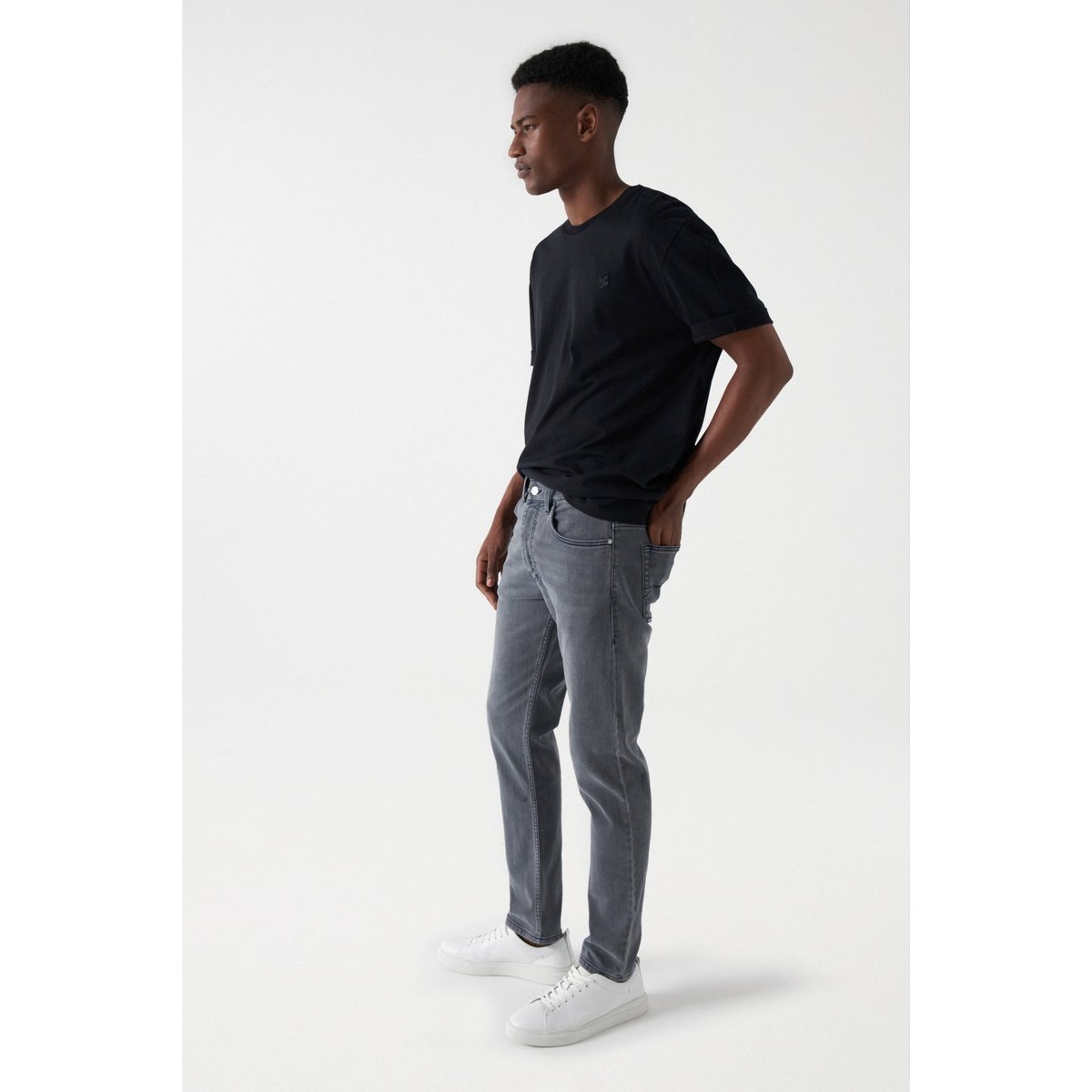 JEAN SLIM FIT S-ACTIV gris, SALSA JEANS