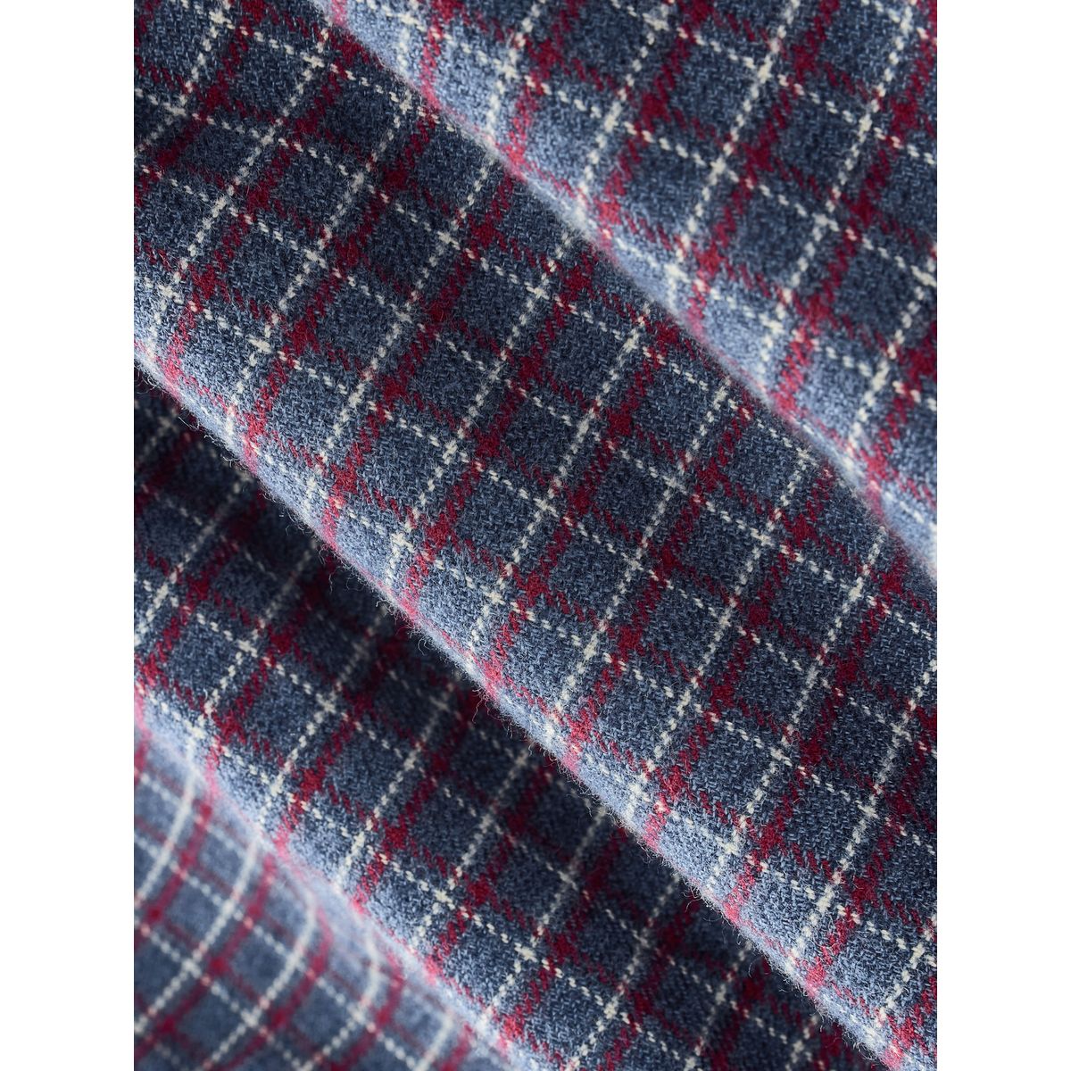 Chemise manches longues à carreaux bleu marine, NEXT