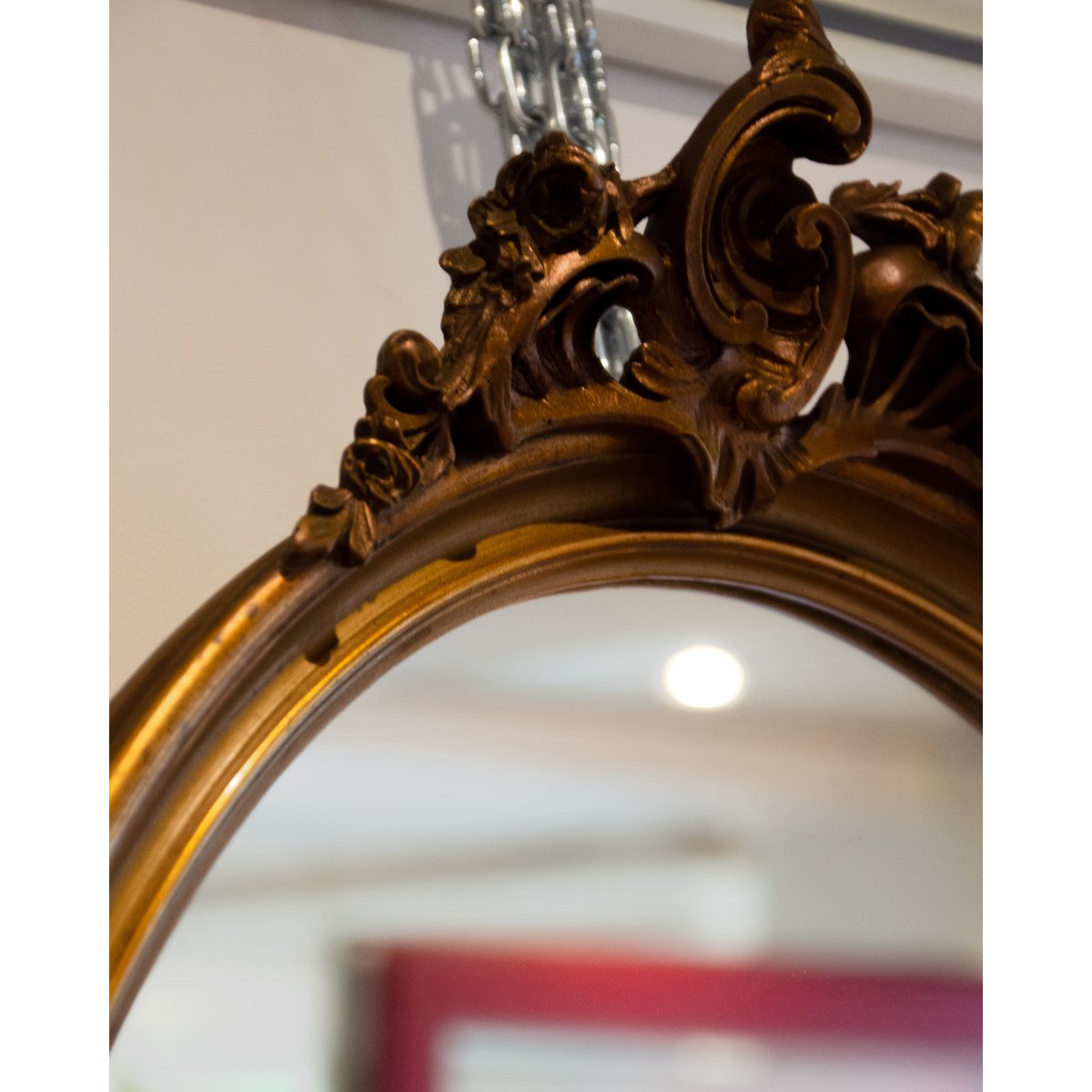 Miroir en bois sculpté Georges N°1201 - Bon état miroir, DEBONGOUT