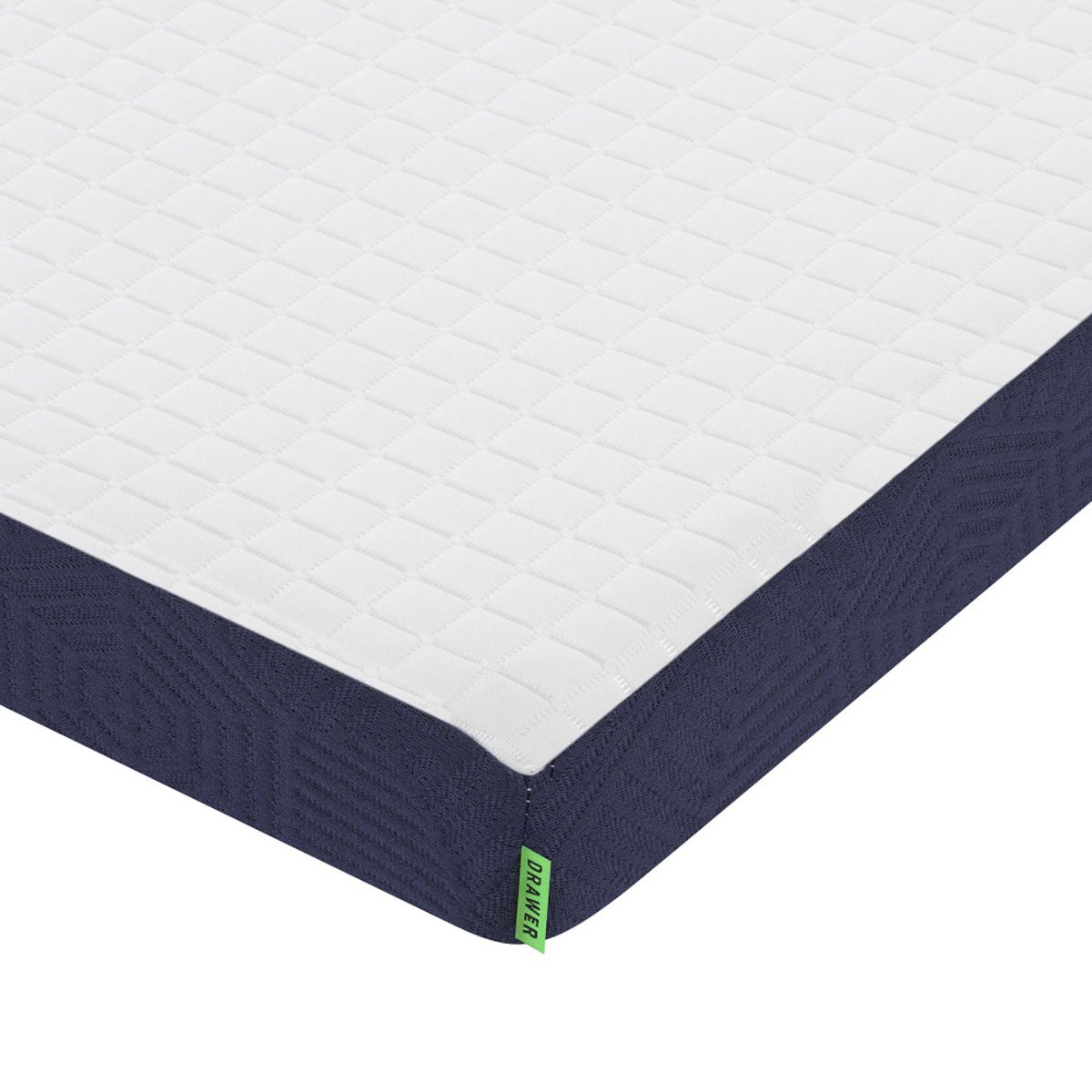 Surmatelas déhoussable à mémoire de forme, épaisseur 7cm- YANA couleur unique, DRAWER