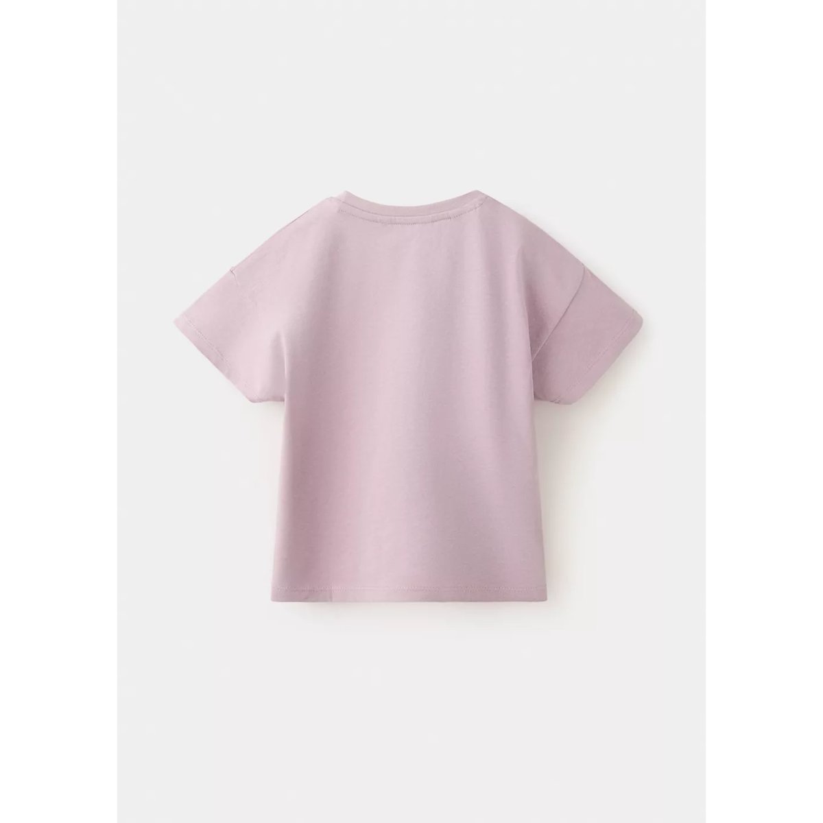 T-shirt coton motif en relief violet clair/pastel, MANGO BABY