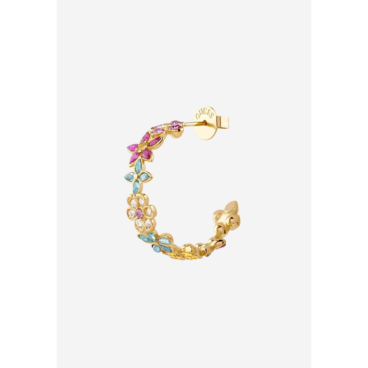 Boucles D'oreilles Secret Garden fantaisie multicolore, GUESS