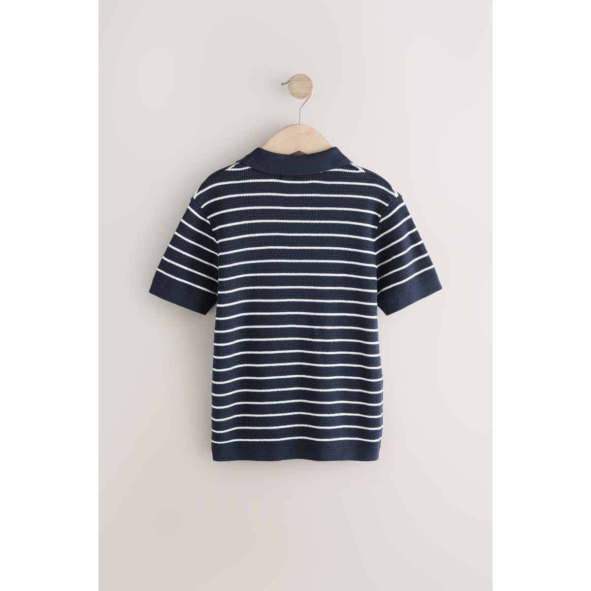 Polo à manches courtes bleu marine / blanc, NEXT