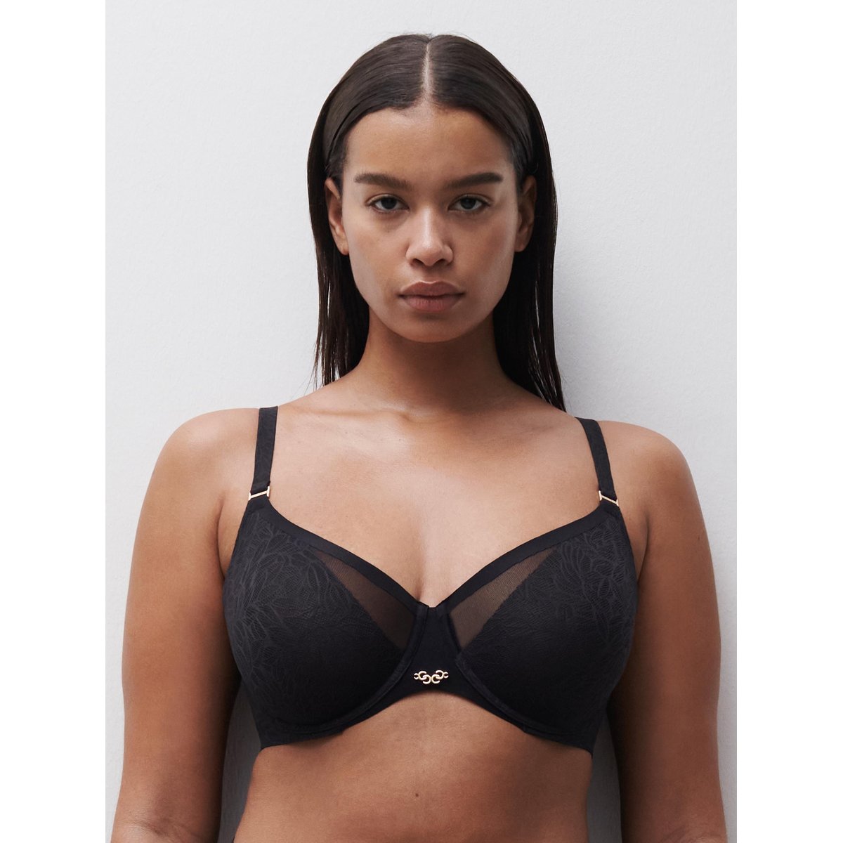 Soutien-gorge emboîtant PURE LACE noir, CHANTELLE