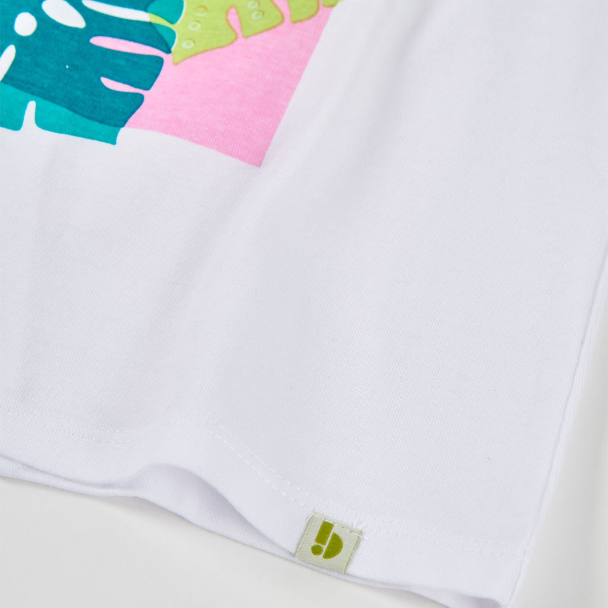 T-shirt fille manches longues coton blanc, BOBOLI