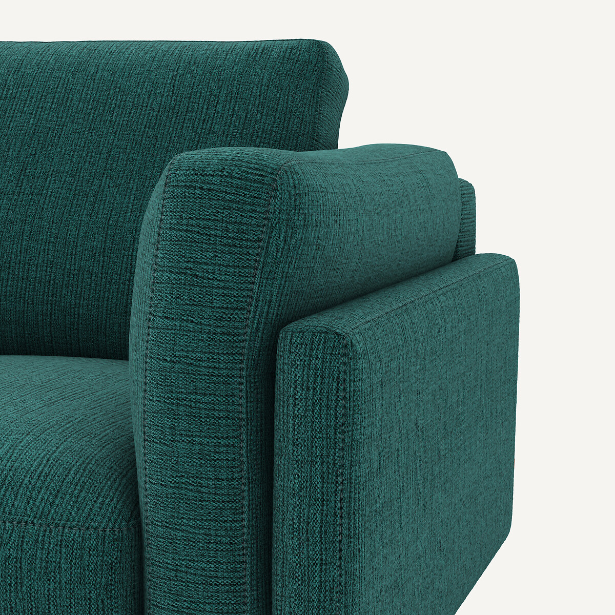 Sofa, 3- oder 4-sitzig, aus jaspiertem Canvas, CÉSAR dunkelgrün, AM.PM
