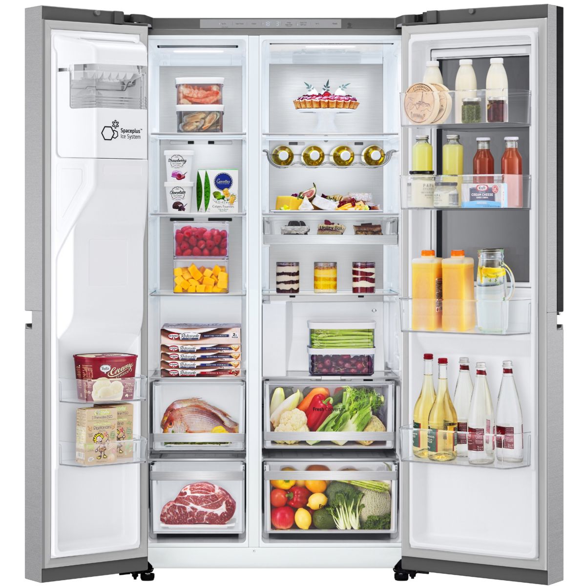 Réfrigérateur Américain GSXE90MBAD Instaview couleur unique, LG