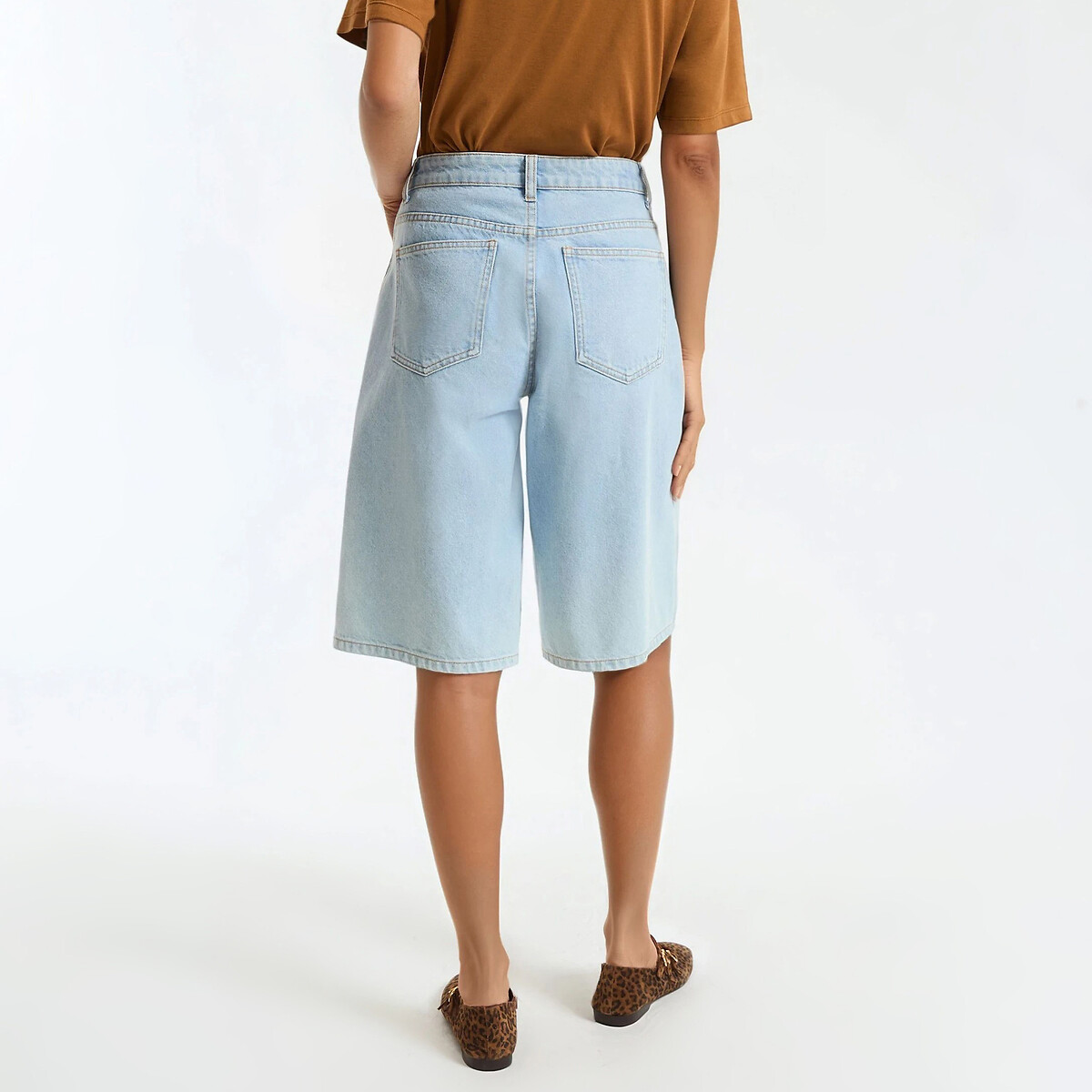 Bermuda in denim blu double stone, LA REDOUTE COLLECTIONS