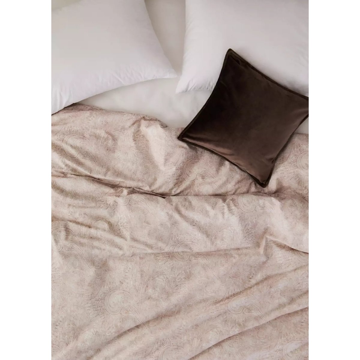 Housse de couette en percale de coton 100 % Lit 135/140 cm cognac, MANGO HOME