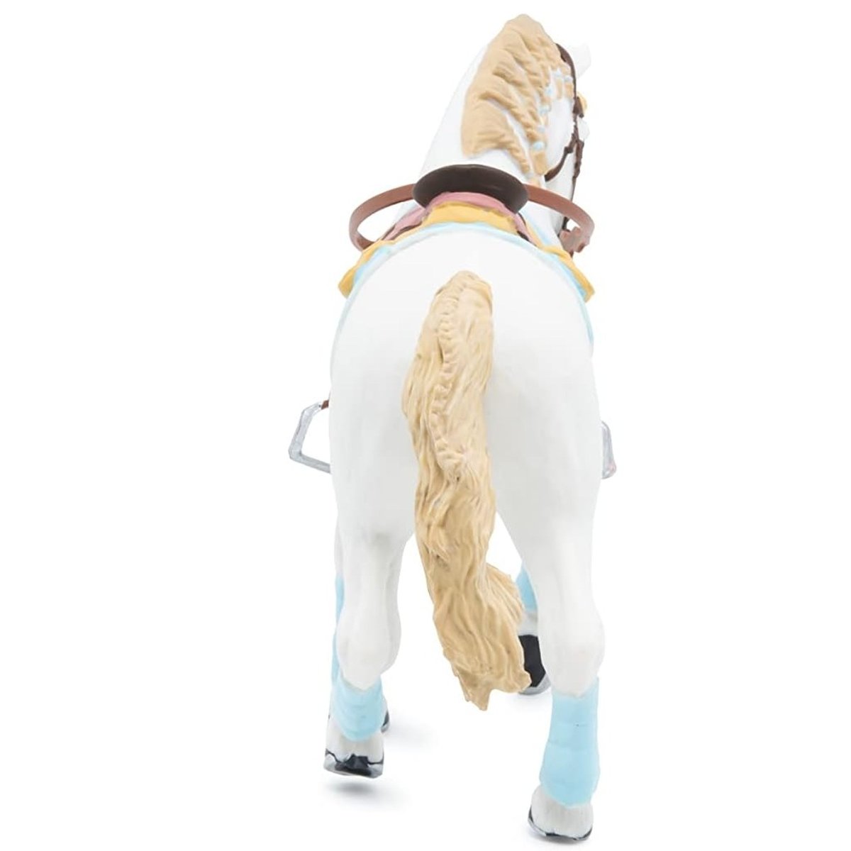 Figurine Cheval de la cavalière adulte fashion bleue bleu, PAPO