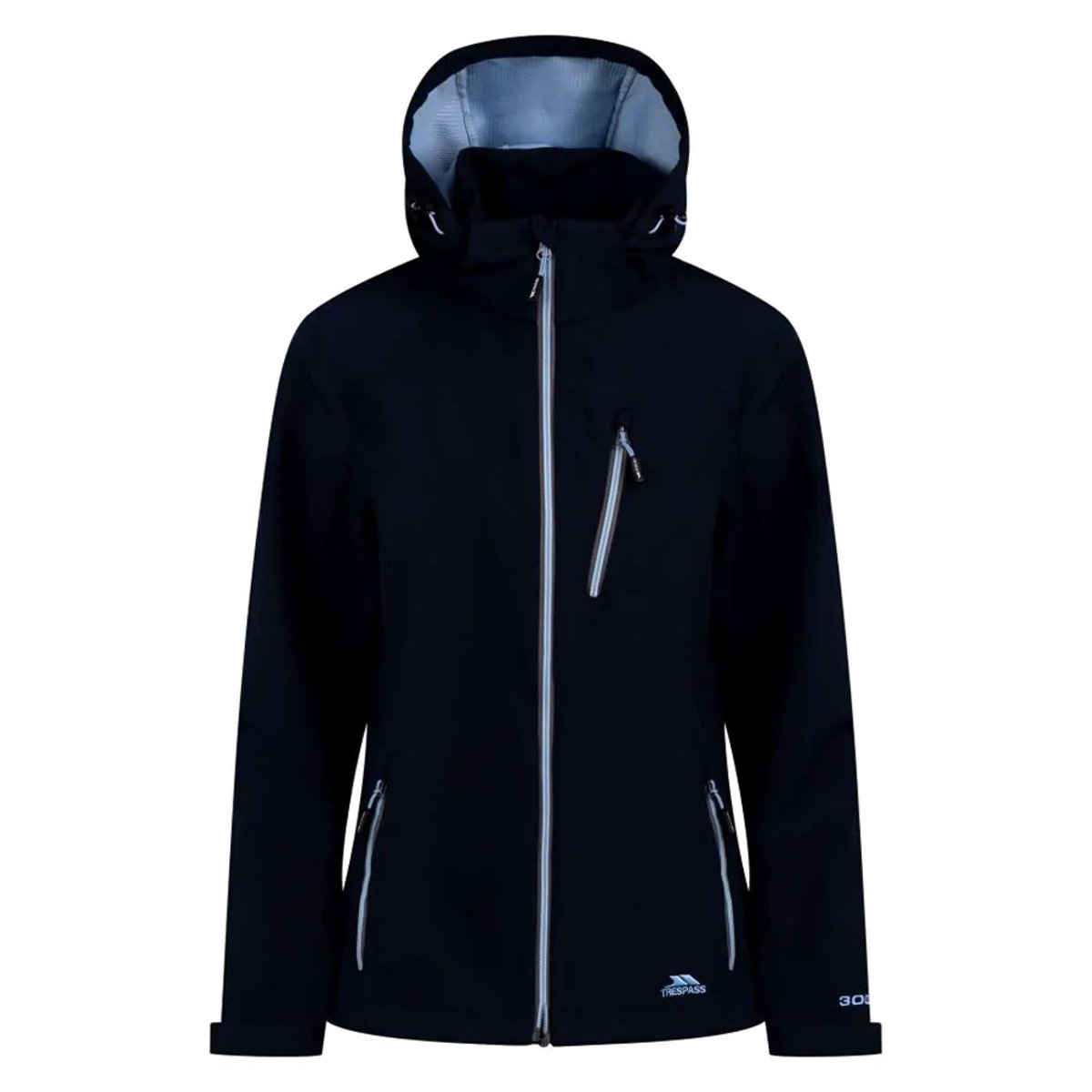 Veste softshell unie à capuche PERSEPHONE bleu marine, TRESPASS