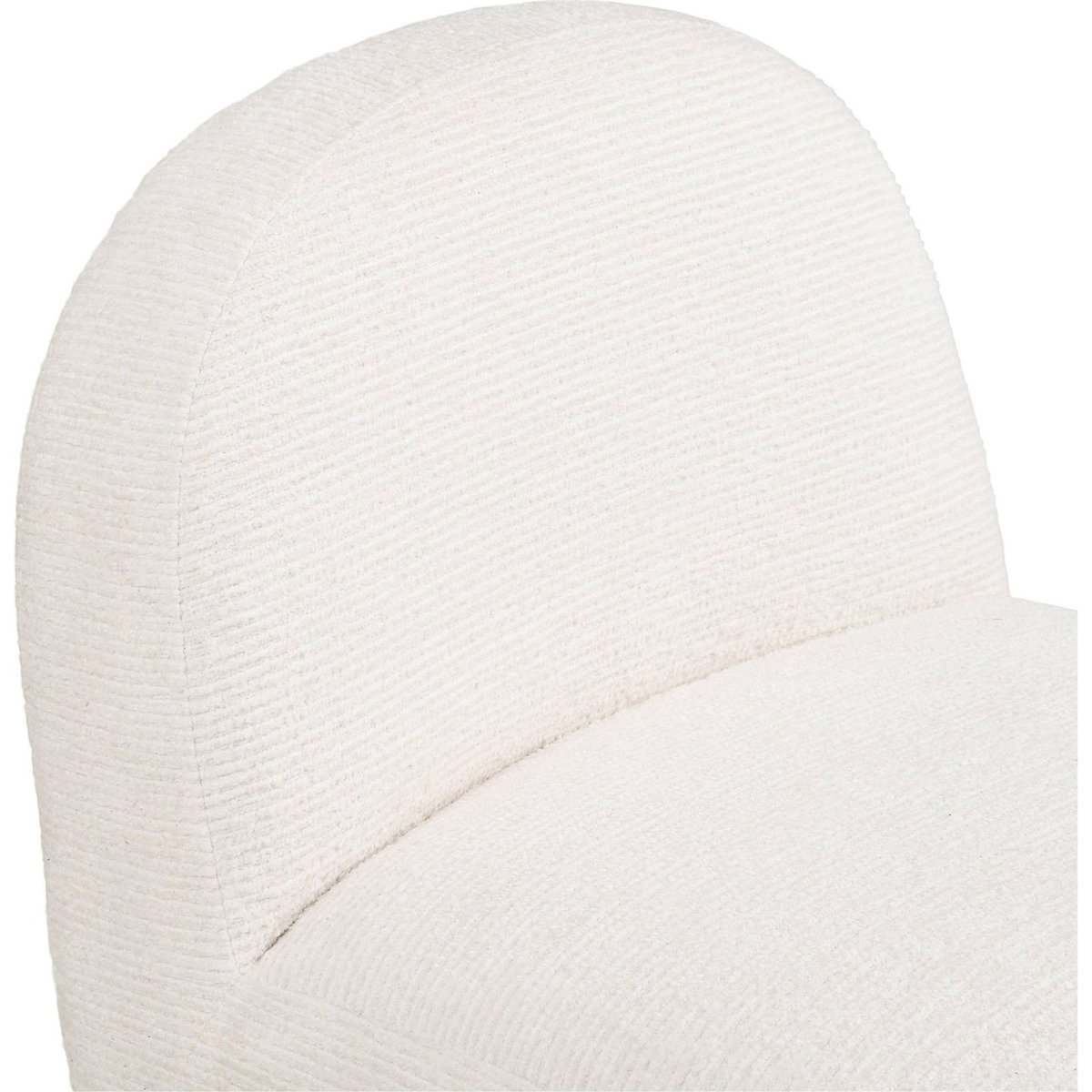 Fauteuil pivotant en chenille collection FINICS blanc chenille, RECOLLECTION