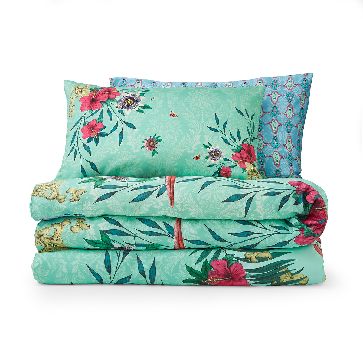Paradise Parrot Sateen Duvet Cover and Pillowcase Set multi-coloured, MATTHEW WILLIAMSON