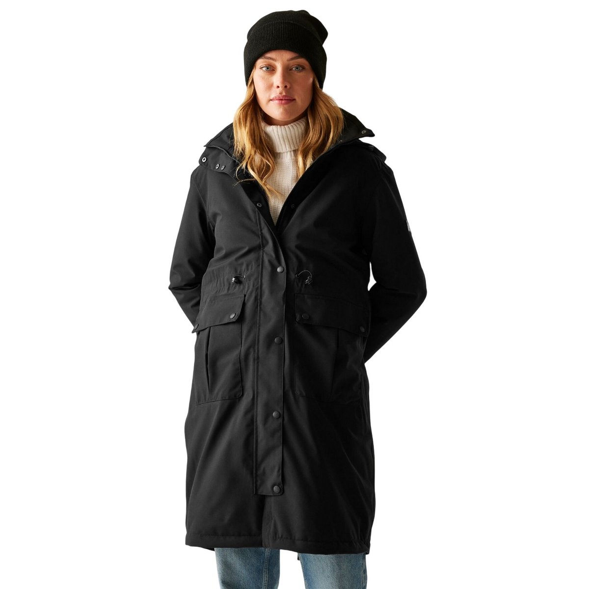 Veste imperméable isolante à capuche YANNTA noir, REGATTA