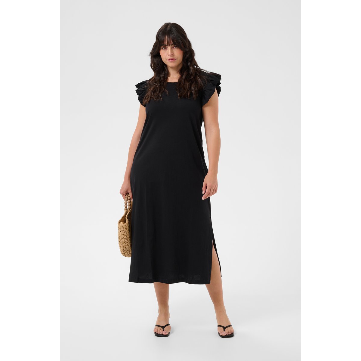 Robe noir black deep, KAFFE CURVE