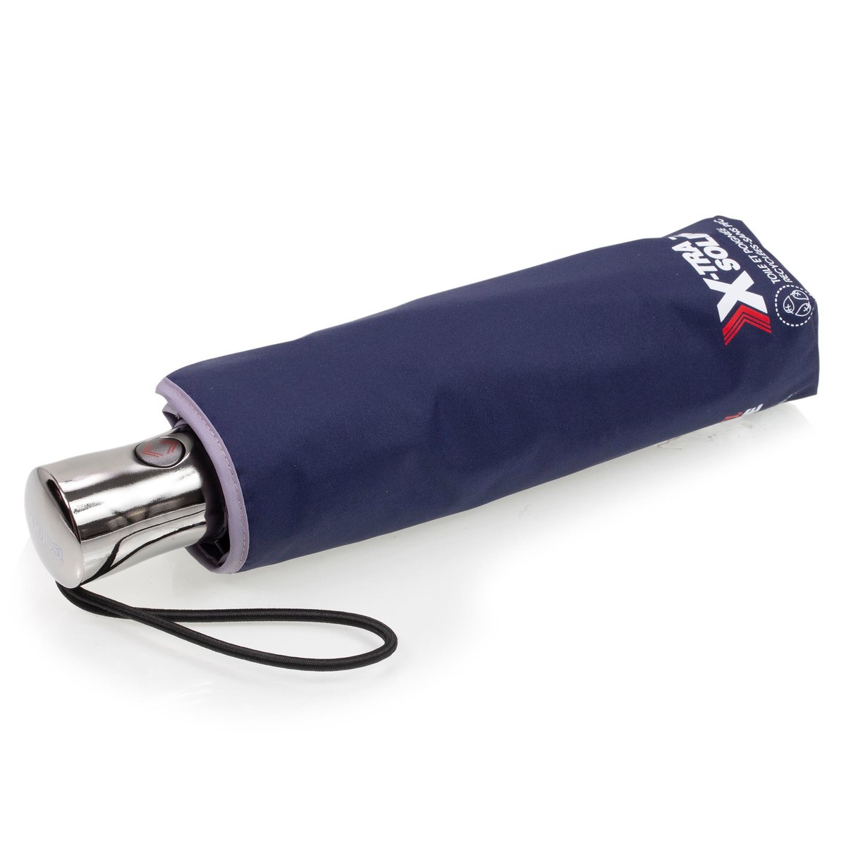 Parapluie bleu marine liseré foncé, ISOTONER