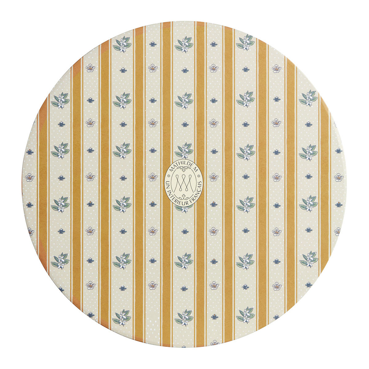 Set de 2 boîtes de rangement Fleur d'Oranger orange, MATHILDE M