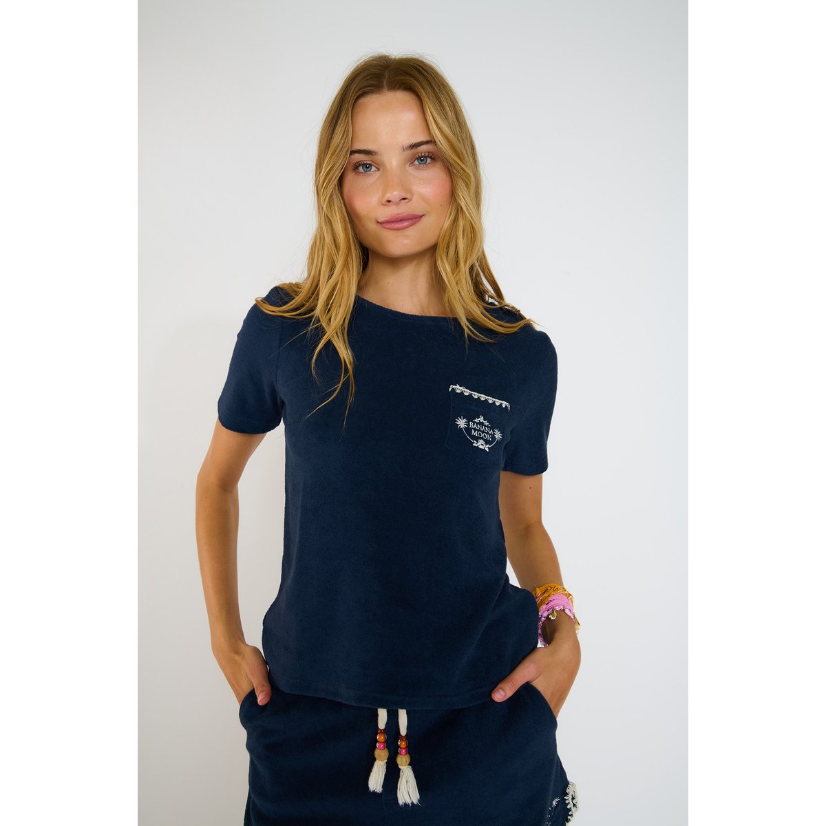 Tshirt Wakey - PALMSPONGE bleu marine, BANANA MOON