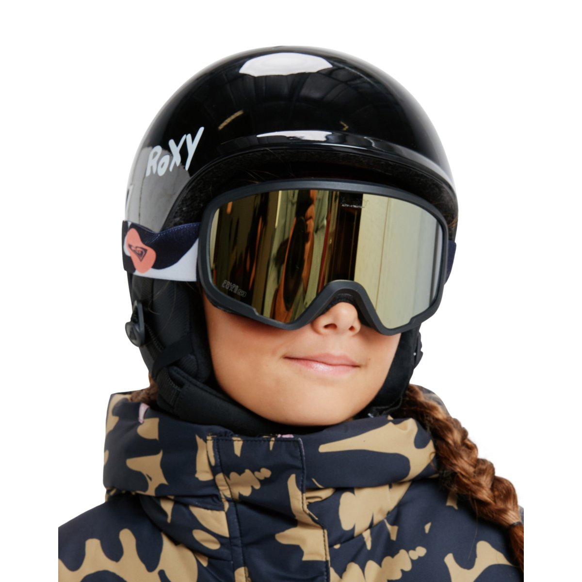 Masque de ski/snowboard MISSY. noir big flowers/clux ml orange s3, ROXY